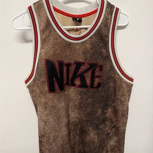 Nike Dri-FIT DNA Basketball Jersey Brown and Red Mesh